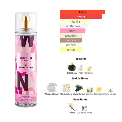 Ariana Grande Body Mist Sweet Like Candy 8.0 Oz Women