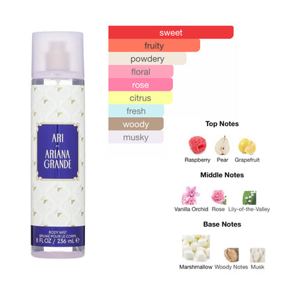 Ariana Grande Ari Body Mist 8.0 Oz for Women