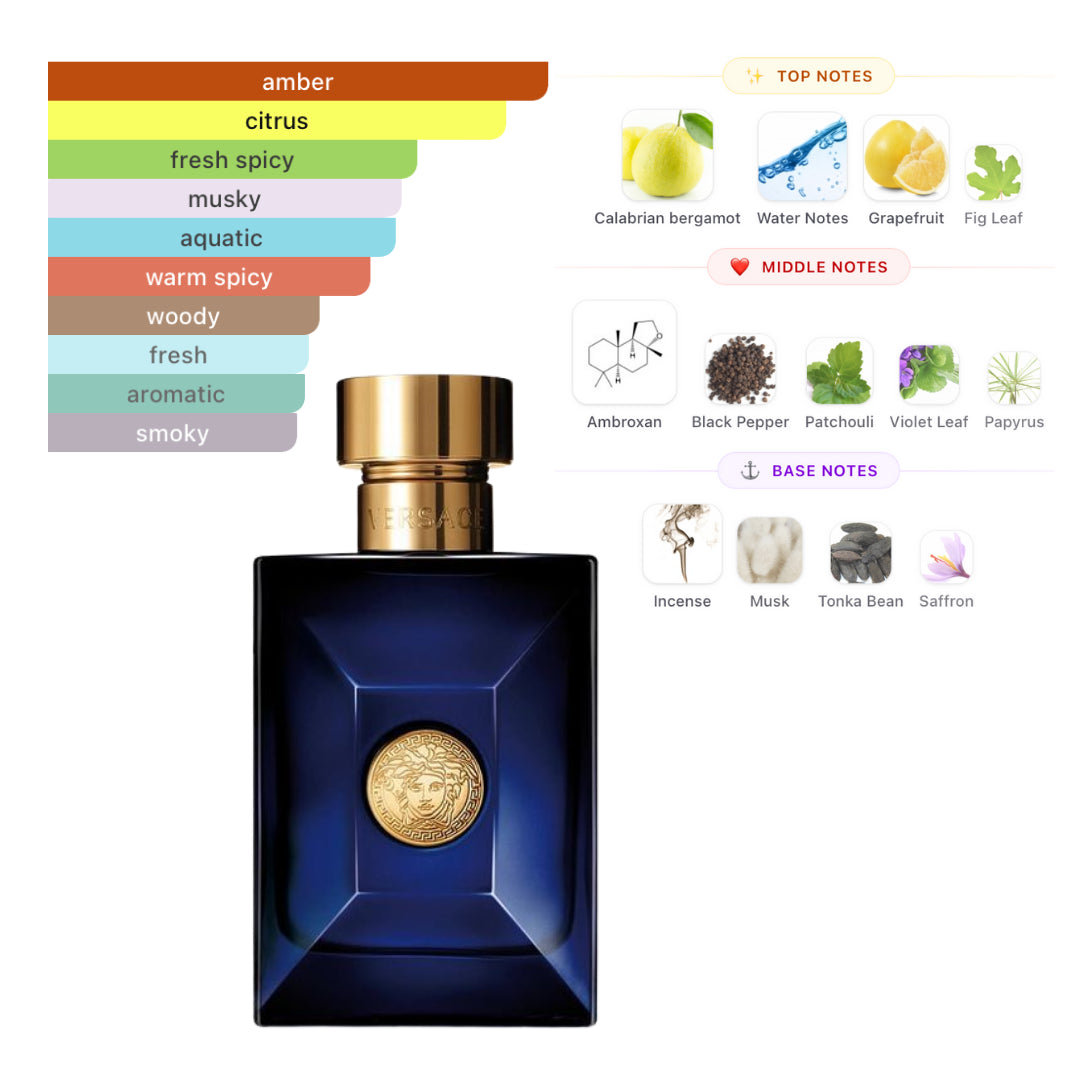 Versace Dylan Blue 3.4 Oz EDT for Men