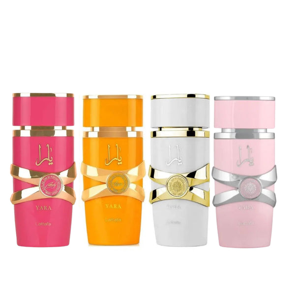 Lattafa Set Yara Collection 4 Pc 0.67 Oz Edp Women