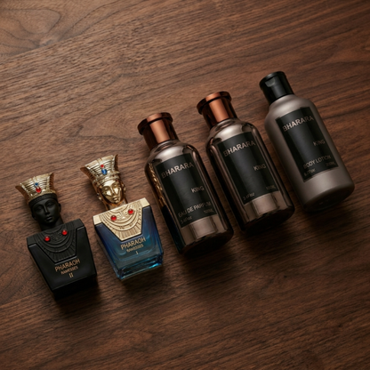 Bharara Set King  5pc Edp + Lotion + Pharaoh Minis Men