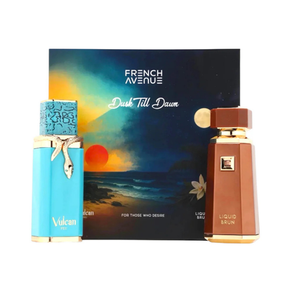 French Avenue Set Dusk Till Dawn Liquid Brun + Vulcan Feu 3.4 Oz Edp Unisex