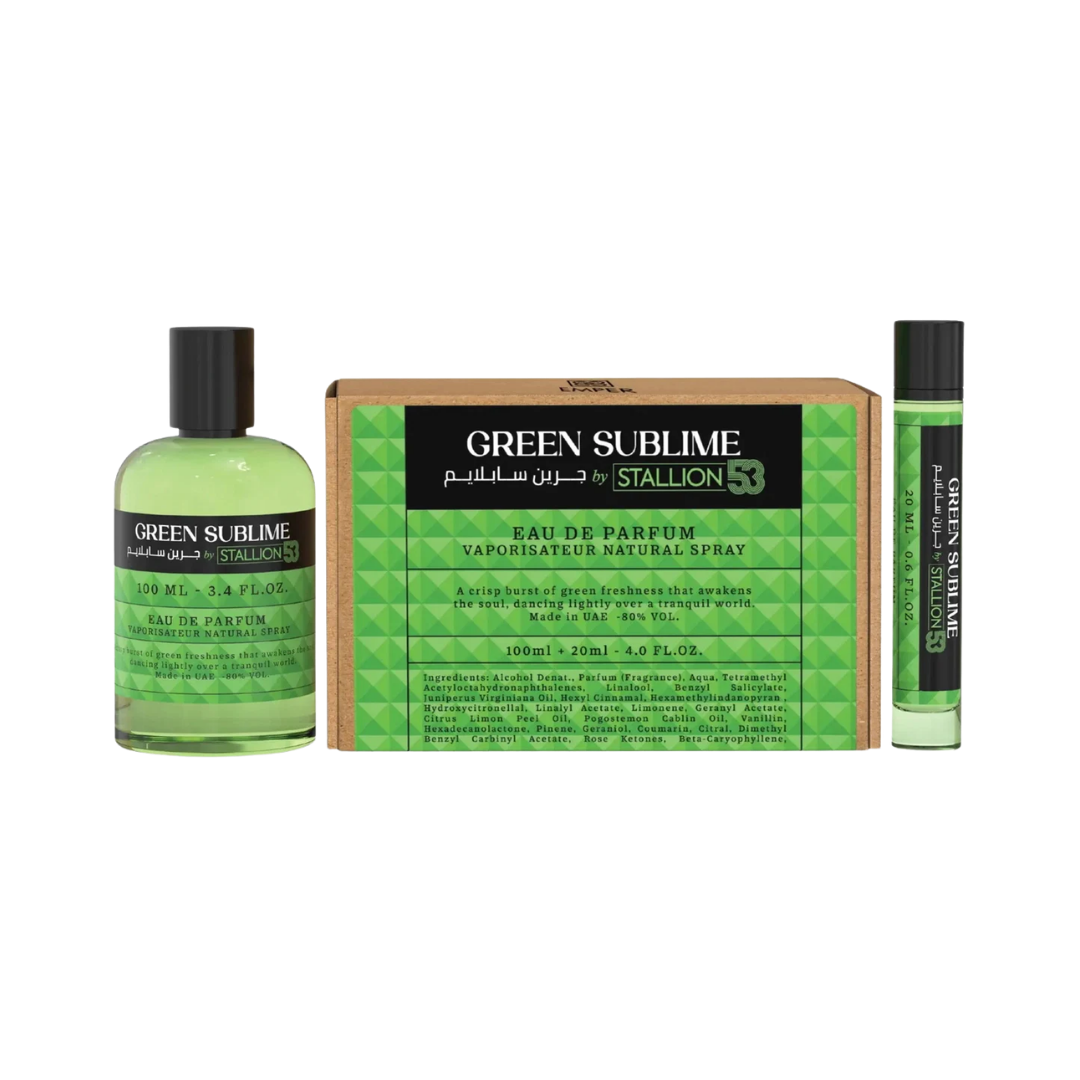 Emper Green Sublime By Stallion 53 3.4 Oz Edp + 0.68 Oz Edp Unisex