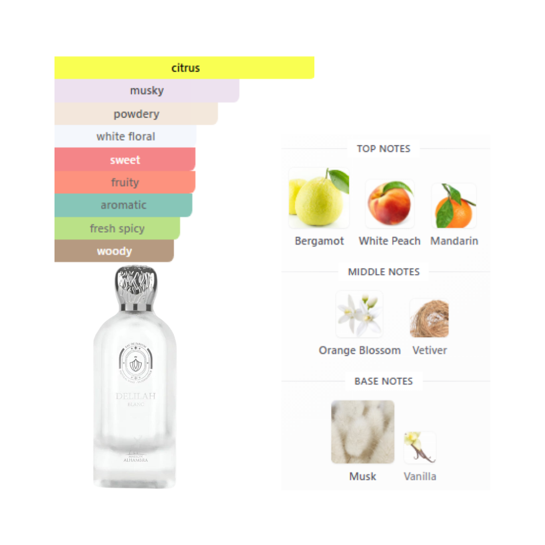 Maison Alhambra Delilah Blanc 3.4 Oz Edp Women