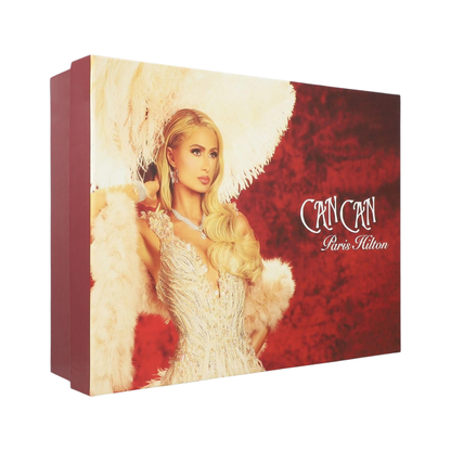 Paris Hilton Set Can Can 3.4 Oz Edp + 3.0 Oz Body Lotion + 3.0 Oz Shower Gel + 10 Ml Edp Women