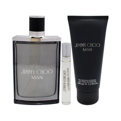 Jimmy Choo Set Man 3.4 Oz Edt + 3.4 Oz Showergel +7.5 Ml Edt Men