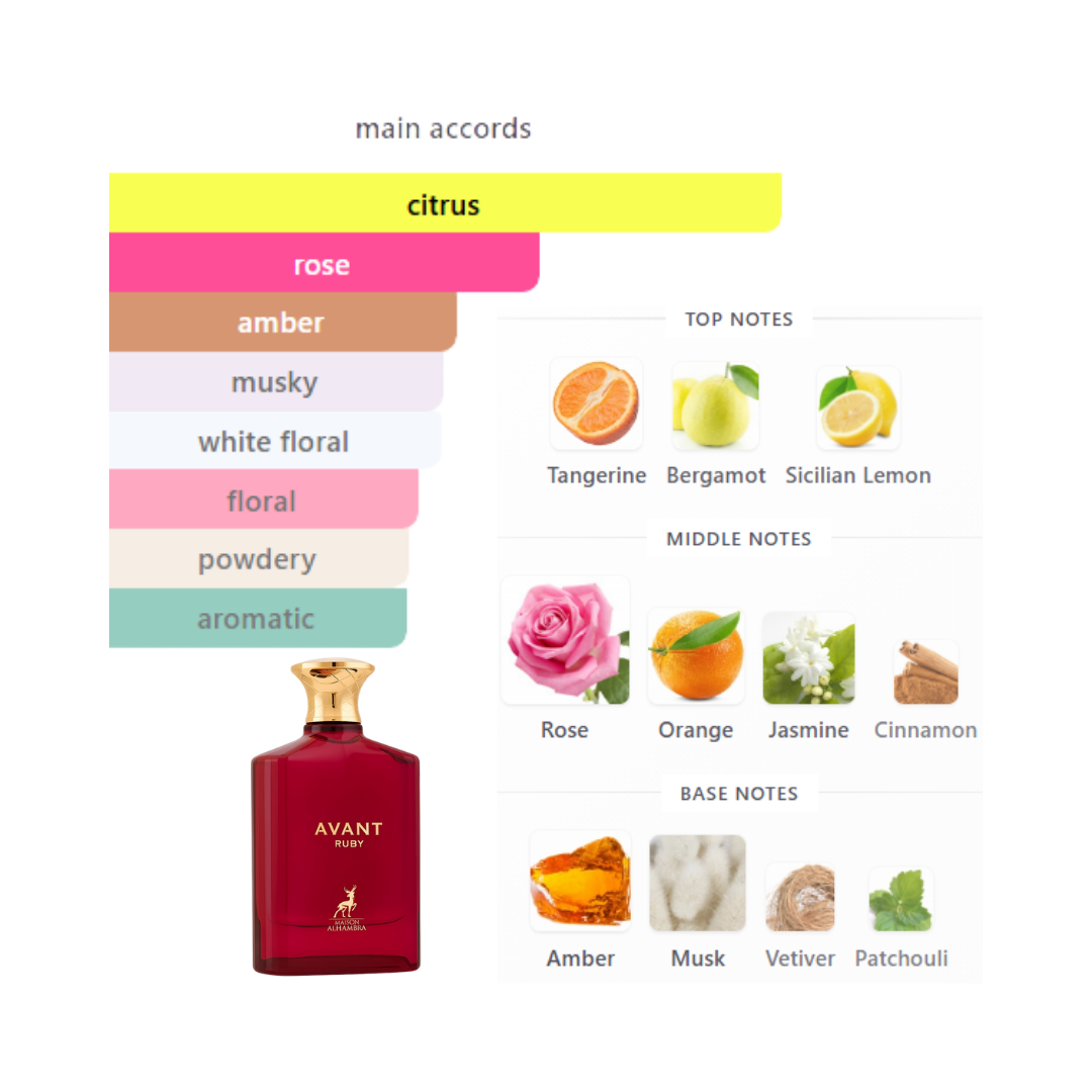 Maison Alhambra Avant Ruby 3.4 Oz Edp Women